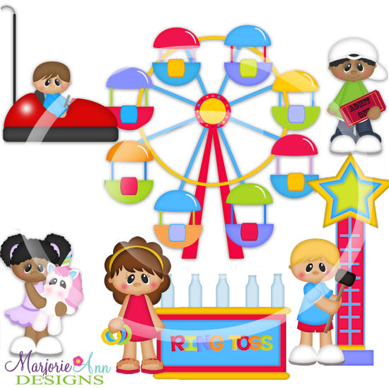 Ticket To Fun-Rides & Games SVG Cutting Files + Clipart